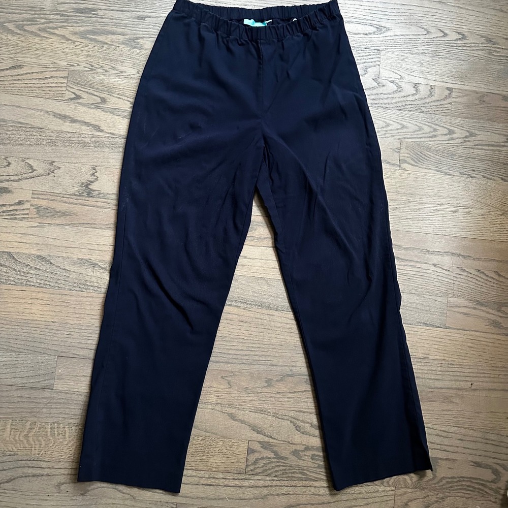 Blue Illusion Lounge Pants Elastic Waist Casual Comfy Relaxed‎ Fit XS